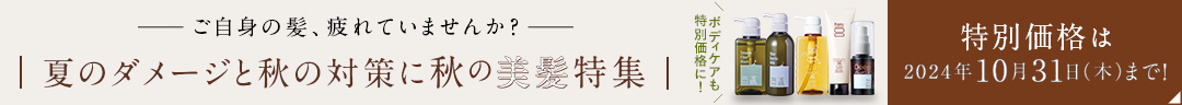 夏のダメージと秋の対策に秋の美髪特集